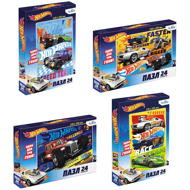 Пазл эл Origami Hot Wheels ассорти купить в Москве оптом и в розницу в интернет