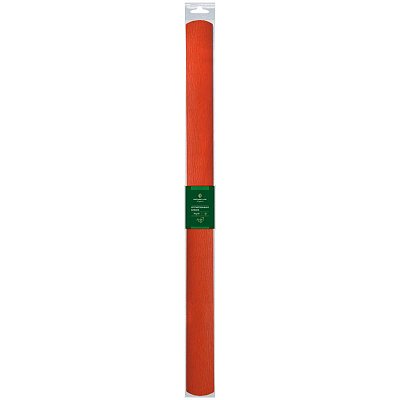 Бумага крепированная Greenwich Line, 50×250см, 32г/м2, темно-оранжевая, в рулоне, пакет с европодвесом