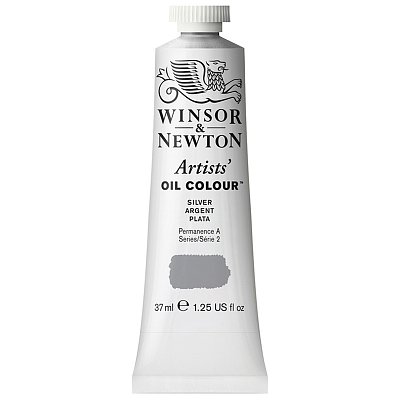 Краска масляная профессиональная Winsor&Newton «Artists' Oil», серебряный