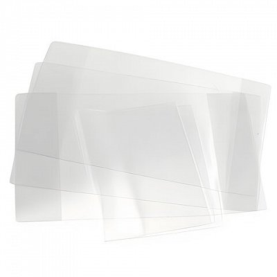 Обложка ПВХ для тетради и дневника, 110 мкм, 212×350 мм, прозрачная