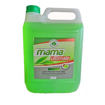 Средство для мытья посуды Mama Ultimate Зеленый чай 5 л (концентрат)