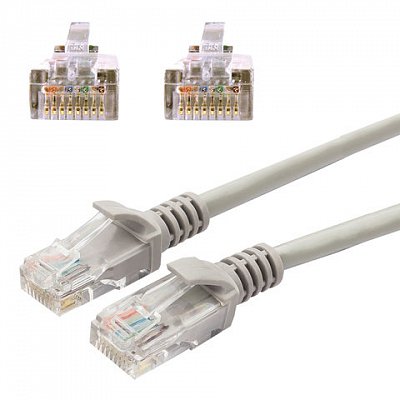 Кабель (патч-корд) UTP 5e категория, RJ-45, 1 м, CABLEXPERT, для подключения по локальной сети LAN