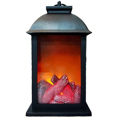 Декоративный светодиодный светильник-фонарь Artstyle, TL-957B, «Фонарь» (с эффектом пламени камина), черный