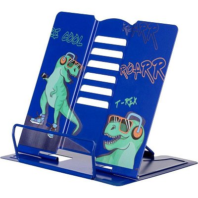 Подставка для книг №1School Динозавр, металл, 19×15.5×20 см, 6 настроек