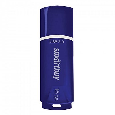 Флэш-диск 16 GB SMARTBUY Crown USB 3.0, синий