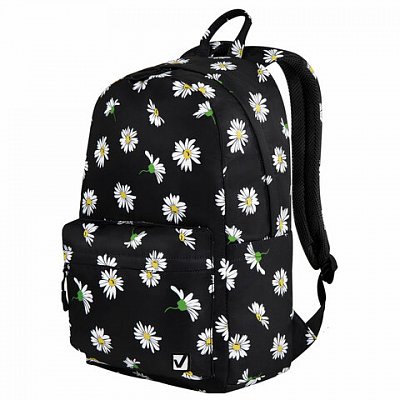 Рюкзак BRAUBERG DREAM универсальный с карманом для ноутбука, эргономичный, «Camomile», 42×26х14 см