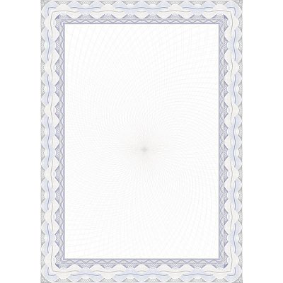 Сертификат-бумага Attache синяя спиральная рамка (А4, 120 г/кв. м, 50 листов в упаковке)