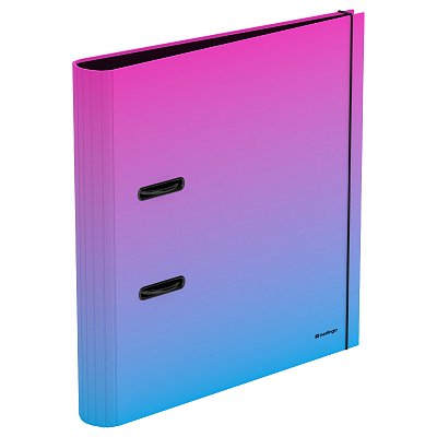 Папка-регистратор Berlingo «Radiance», 50мм, ламинированная, розовый/голубой градиент