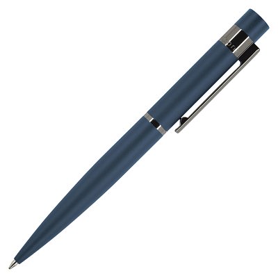 Ручка шариковая BRUNO VISCONTI Verona, металлический корпус синий, узел 1 мм, синяя, подарочный футляр