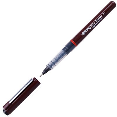 Ручка капиллярная Rotring «Tikky Graphic» черная, 0.1мм