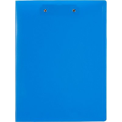 Папка с зажимом А4 0.7 мм синяя (до 150 листов, боковой и верхний зажим)