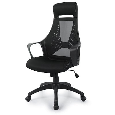 Кресло для руководителя Easy Chair 578 TC черное (ткань/сетка/пластик)