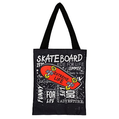 Сумка-шоппер ArtSpace«Skate», 31×39см., с карманом