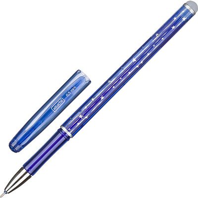 Ручка гелевая со стираемыми чернилами Attache синяя (толщина линии 0.5 мм)