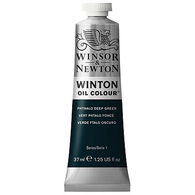Краска масляная художественная Winsor&Newton «Winton», 37мл, туба, фтало-зеленый темный