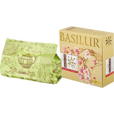 Чай Basilur Китайский чай молочный улун, зеленый, 100 пакетиков