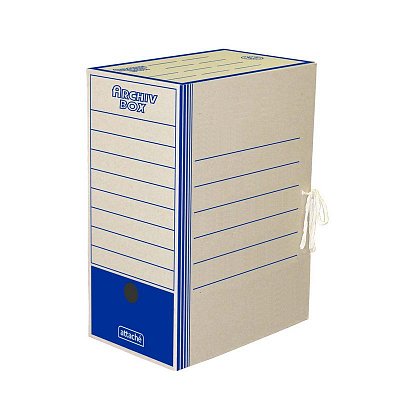 Короб архивный картон синий 325×260×150 мм