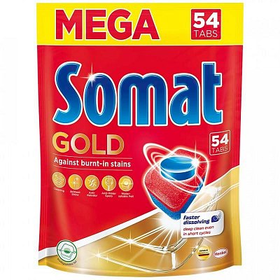 Таблетки для посудомоечных машин Somat Gold (54 штуки в упаковке)