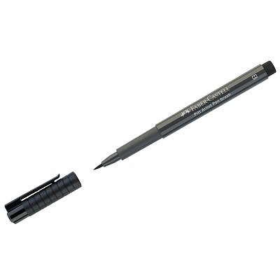 Ручка капиллярная Faber-Castell «Pitt Artist Pen Brush» цвет 274 теплый серый V, кистевая