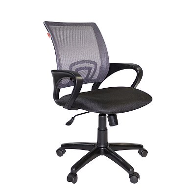 Кресло для оператора Easy Chair 304 черное/серое (ткань/сетка/пластик)