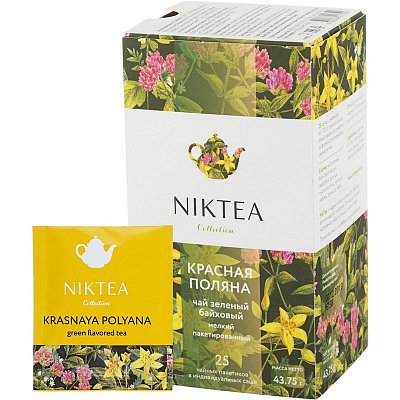 Чай NIKTEA Красная Поляна зелен. 25 пакx1.75гр/уп