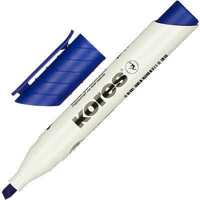Маркер для досок Kores 20853 синий (толщина линии 3-5 мм)