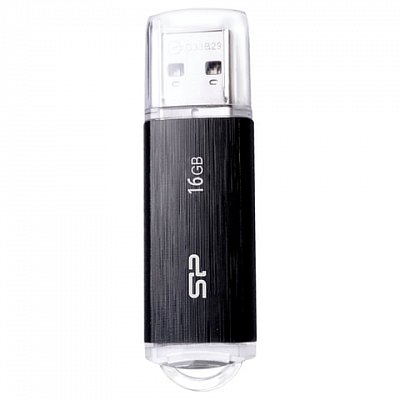 Флеш-диск 16 GB, SILICON POWER Blaze B02, USB 3.1, черный