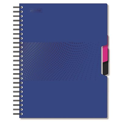 Бизнес-тетрадь Attache Digital A5 140 листов синий в клетку на спирали (170×205 мм)