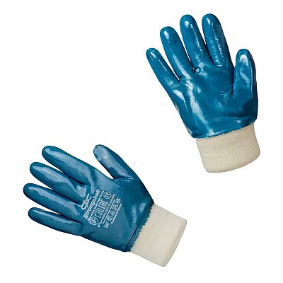 Перчатки рабочие с защитой от порезов/проколов Strongshell 28-402 хб полное нитриловое покрытие (размер 11, XXL)