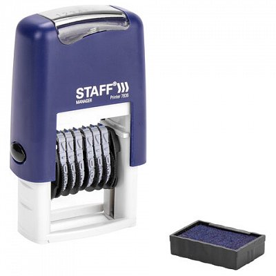 Нумератор 6-разрядный STAFF, оттиск 22×4 мм, «Printer 7836»