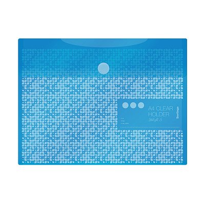 Папка-конверт на липучке Berlingo «Starlight S», А4, 180мкм, пастель, голубая