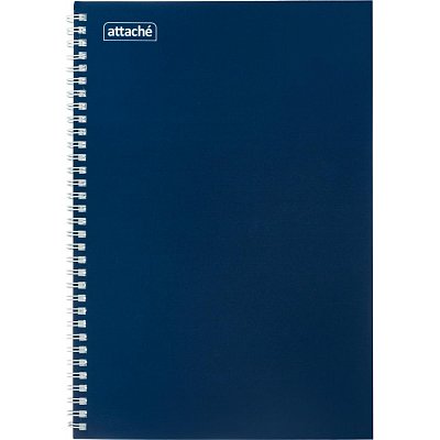 Бизнес-тетрадь Attache A4 80 листов синяя в клетку на спирали (205×292 мм)
