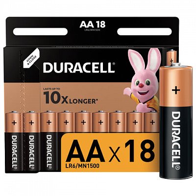 Батарея Duracell АА/LR6-18BL BASIC бл/18