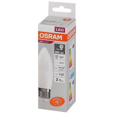 Лампа светодиодная OSRAM LED Value B, 800лм, 10Вт (замена 75Вт), 4000К E27
