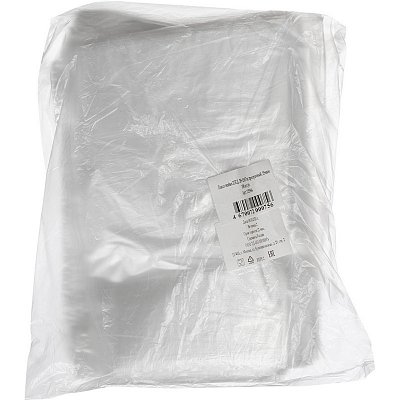 Пакет-майка ПНД прозрачный 15 мкм (28+13×57 см, 100 штук в упаковке)