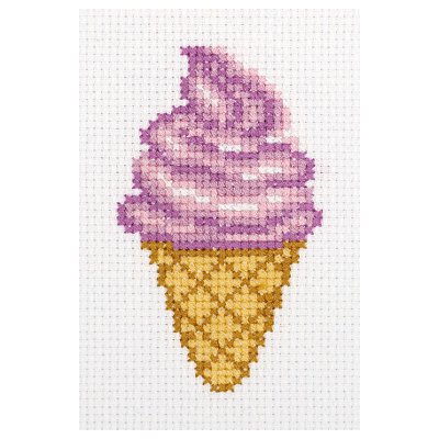 Набор для вышивания Klart «Мороженое», 8×11.5см