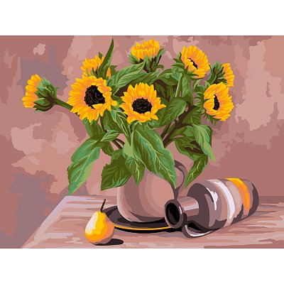 Картина по номерам на холсте ТРИ СОВЫ «Солнечный натюрморт», 30×40, с акриловыми красками и кистями