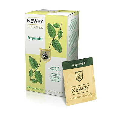 Чай Newby Мята перечная травяной 25 пакетиков