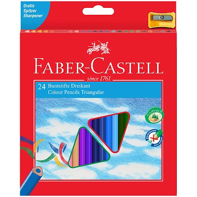 Карандаши цветные Faber-Castell Eco 24 цвета (с точилкой)