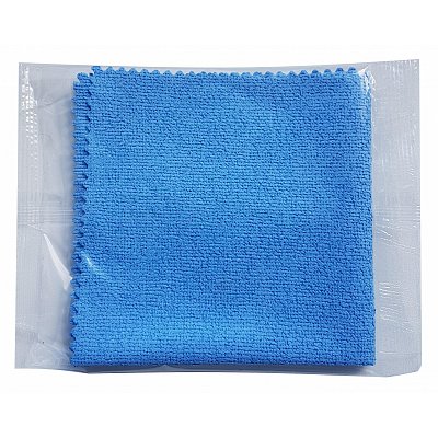 Салфетка хозяйственная микрофибра с ПУ покрытием 30×30 см синяя