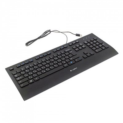 Клавиатура проводная LOGITECH K280e, USB, 104 клавиши, черная