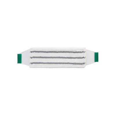 Насадка МОП для швабры-флаундера (плоской) SYR микрофибра 40×15 см белая/зеленая