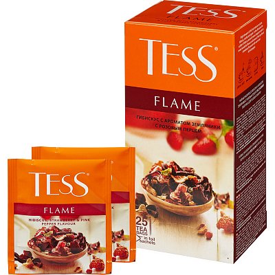 Чай Tess Flame фруктовый 25пакетиков