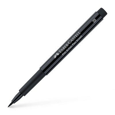 Ручка капиллярная Faber-Castell «Pitt Artist Pen Brush» цвет 199 черная, кистевая