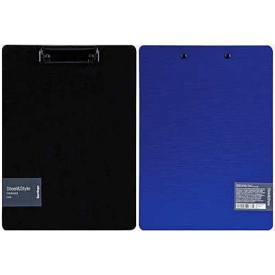 Планшет с зажимом Berlingo «Steel&Style» A4, пластик (полифом), синий