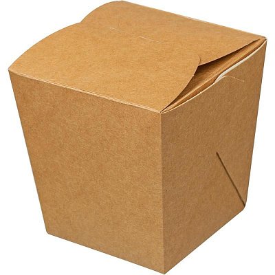 Упаковка бумажная OSQ NOODLES (460мл 70/90×70×90×90мм, крафт, 560 штук в упаковке)