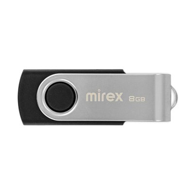 Флеш-память Mirex USB SWIVEL BLACK 8Gb (13600-FMURUS08 )