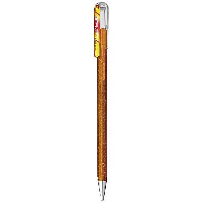 Ручка гелевая Pentel Hybrid Dual Metallic 1 мм хамелеон золотистый/красный