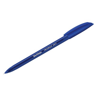 Ручка шариковая Berlingo «Triangle 100T» синяя, 0.7мм, трехгран., игольчатый стержень
