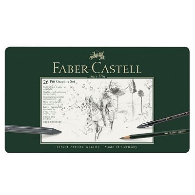 Набор карандашей чернографитных Faber-Castell Pitt Graphite 26 предметов